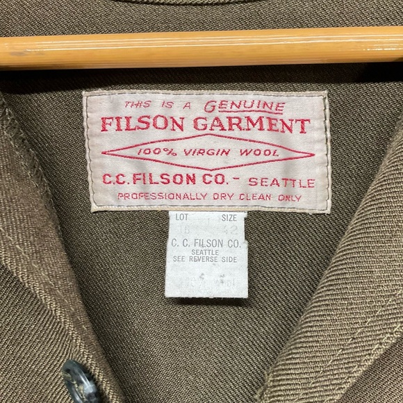 Filson Vintage Wool Jacket Forestry Cloth Men’s 42 Medium Green Lot 16 Cruiser - Picture 5 of 7